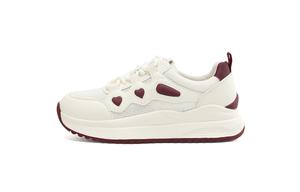 Нескользящие низкие повседневные туфли для женщин HLA, Beige Red