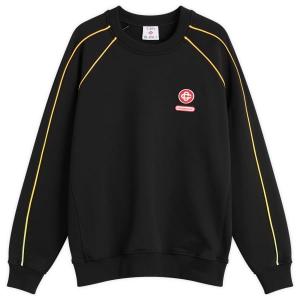 Черная толстовка реглан с петлевой градиентной окантовкой Casablanca, черный