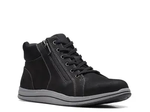 Ботинки женские Clarks Breeze Glide на шнуровке с молнией, черные