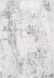 Ковер SAFAVIEH, 61 x 153 см, Tulum Collection, Ivory & Grey, современный абстрактный дизайн, не линяет и прост в уходе, идеален для помещений с высокой проходимостью: прихожая, гостиная, спальня (TUL209B)