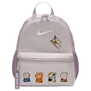 Nike Тканевый рюкзак женский серый фиолетовый красный, Cute Cat Paw