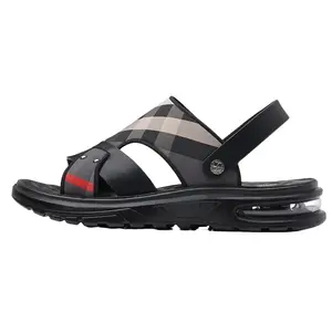 EGCHI Пляжные шлепанцы мужские черные