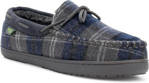 Мокасины для мужчин Western Chief - теплые домашние тапочки с флисом, для дома и улицы, темно-синий