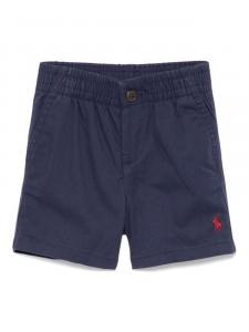 POLO RALPH LAUREN KIDS шорты с вышивкой Polo Pony, синий