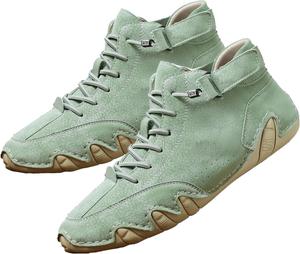 Ортопедические кроссовки для мужчин и женщин, водонепроницаемые и дышащие, высокие короткие ботинки для хайкинга, кемпинга и вождения, всесезонные высокие Ermopatry, светло-зеленый