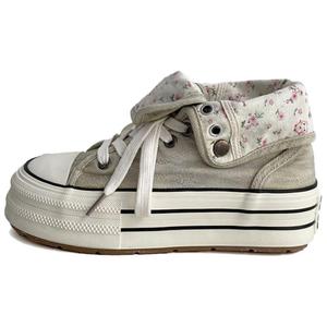 City camel Женские парусиновые туфли средней высоты