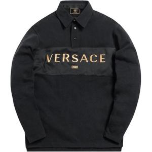 VERSACE Футболка-поло Kith мужская black