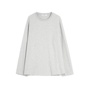 Футболка женская с круглым вырезом, тонкая, прямого кроя ELLE, светло-серый