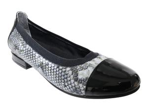 Балетки David Tate Nicole, Black Snake Print