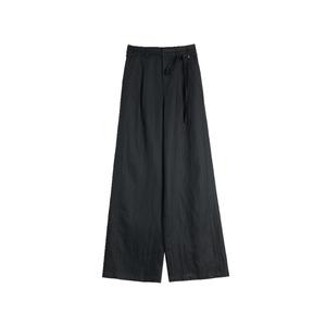 ELLE Повседневные брюки женские Black тонкие прямого кроя