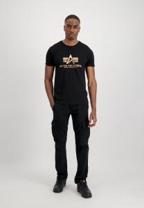 Футболка с принтом FOIL Alpha Industries, черный