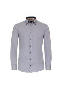 Деловая рубашка в полоску современный крой Venti, сиреневый