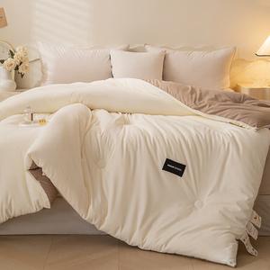 Boyang Пуховое одеяло 180х220 см, 3,5 кг, из соевого протеинового волокна, антибактериальное, цвет Mipinjiaqi