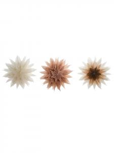 Beliani Набор из 3 светодиодных декораций FORSAN в многоцветном/белом/розовом исполнении