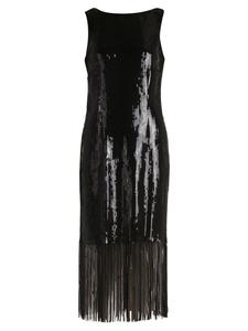 Vera Mont Вечернее платье с вырезом-лодочкой, черное