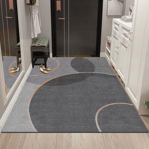 Budis Ковер 80х100 см для прихожей, ванной и туалета, впитывающий и нескользящий, классический минимализм, A09 [Non-Slip Tech Fabric]