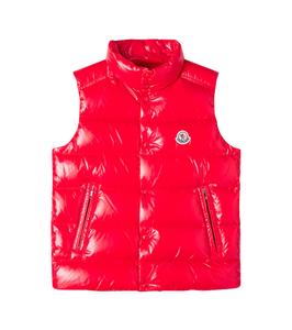 Пуховая жилетка Tib Moncler Enfant, красный