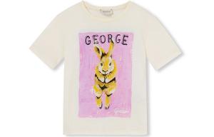 Футболка для детей с круглым вырезом Moderate GUCCI, экрю