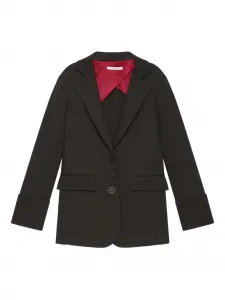 Пиджак с карманами с клапанами на пуговицах Maliparmi, коричневый