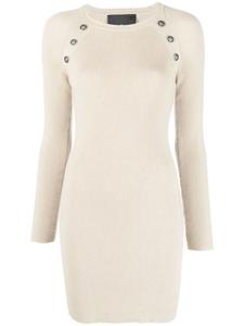 John Richmond платье с декоративными пуговицами, нейтральный