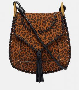 Сумка через плечо Anahi Small из замши Isabel Marant, Leopard