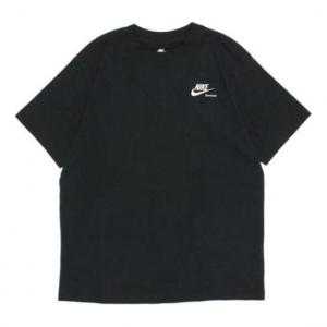 Футболка (WMNS) Nike Sportswear Boyfriend T-shirt 'Black White', белый