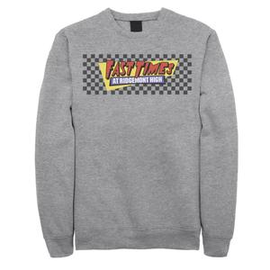 Мужской черный свитшот с логотипом в клетку Fast Times At Ridgemont High Licensed Character