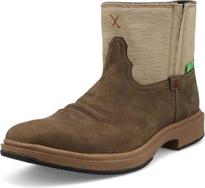 Ботинки Twisted X Men's 6 Ultralite X с квадратным носком и водоотталкивающей отделкой, хаки