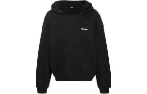 Оверсайз худи с длинными рукавами WE11DONE, черный