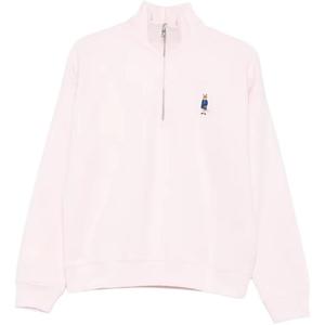 Толстовка Maison Kitsuné Dressed Fox с половинной молнией Maison Kitsune, светлый розовый