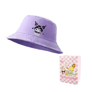 Sanrio Ковшовая шляпа из полиамида унисекс, Kuromi Fisherman Hat