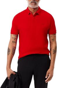 Lacoste мужская растягивающаяся хлопковая парижская поло, Red