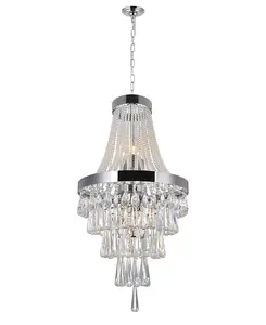 Огромная люстра на 6 ламп Cwi Lighting, chrome