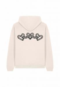 Толстовка CHAINS BACK EMBROIDERY - Hoodie Mira Paris, кремовый