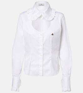 Тулузская рубашка из хлопка с рюшами Vivienne Westwood, White