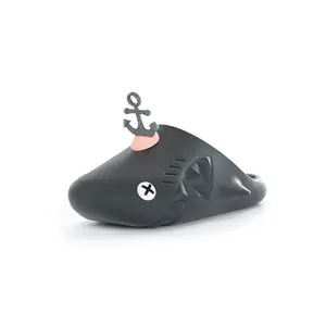 Сандалии Sharkicks Mule Anchor с закрытым носком унисекс HelloSlippers, Black