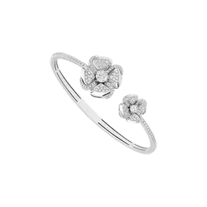 Браслет fiorever из белого золота с бриллиантами или 858830 Bulgari