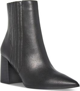 Женские культовые кожаные ботильоны с заостренным носком Aqua College, Black Leather