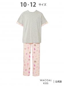 Детская пижама Wacoal, рукав 3/4, короткий рукав, длинные штаны, 100% хлопок (основная часть) Wacoal Kids, цвет Pi