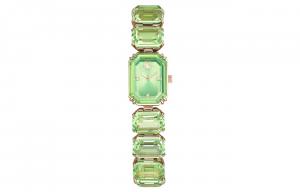 Swarovski Часы Octagon Cut Bracelet Watch, Green Dial