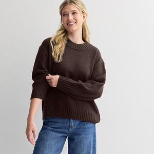 Женский уютный свитер с круглым вырезом Sonoma Goods For Life, Laney Plum