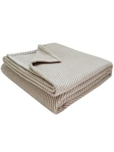 Framsohn Фланелевый плед в елочку, цвет BIO, бежевый - (Д) 200 x (Ш) 150 см