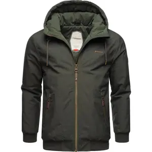 Зимняя куртка Ragwear "Стьюи" с капюшоном, стильная мужская уличная куртка с большим капюшоном, зеленый