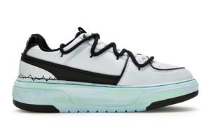 Кроссовки MLB Chunky Liner Skateboarding Shoes Unisex Low-top Black, синий/черный