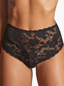 Ажурные трусики Amour с высокой талией Panache, Black