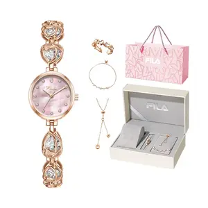 Женские часы кварцевый механизм стальной браслет циферблат цвет mother of pearl FILA