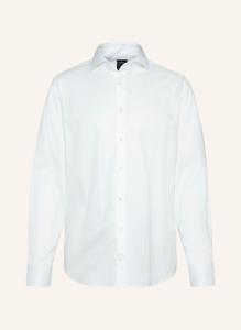 Рубашка tailor fit с длинным рукавом и воротником акулы van Laack, белый