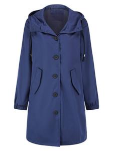 Youthup Демисезонное пальто в темно-синем цвете