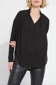 Топ Naomi Mix Media в черном цвете Lysse