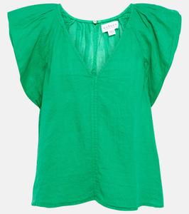 Льняной топ Ava Velvet, Jade